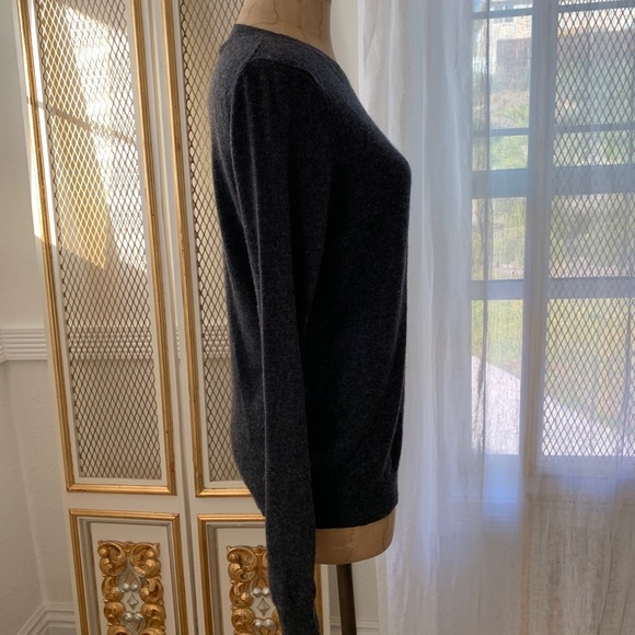 J.Crew Frenchie Pullover Sweater Long-Sleeve French Bulldog Gray - Picture 4 of 8